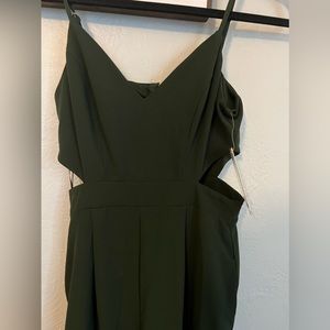 Green Gianni Bini Cutout Jumpsuit